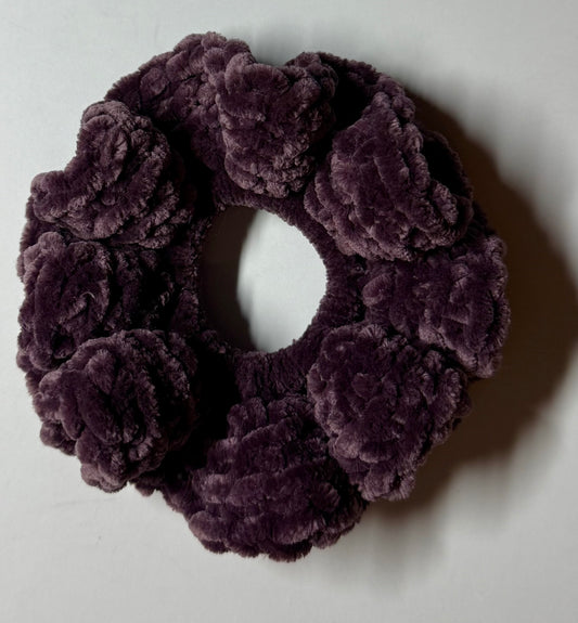 Deep Purple Velvet scrunchie
